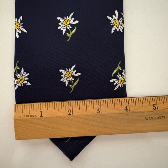Mathieu Switzerland Polyester Tie Floral Mens Necktie Classic Office Dad Gift - Picture 6 of 7